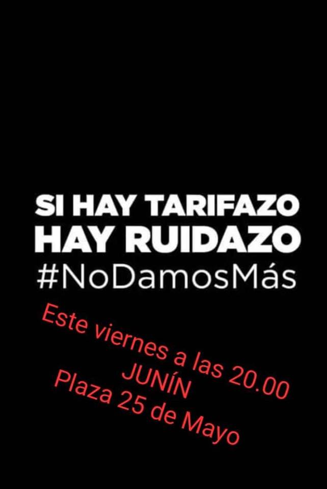#Ruidazo, #Tarifas, #Aumentos,#Tasas, #Municipio,#Macri, #Vidal, #Ptrecca , #Junín,#Provincia,#BuenosAires